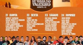 Wesley Safadão é Atração Confirmada da 52ª Missa do Vaqueiro: Confira a Programação Completa