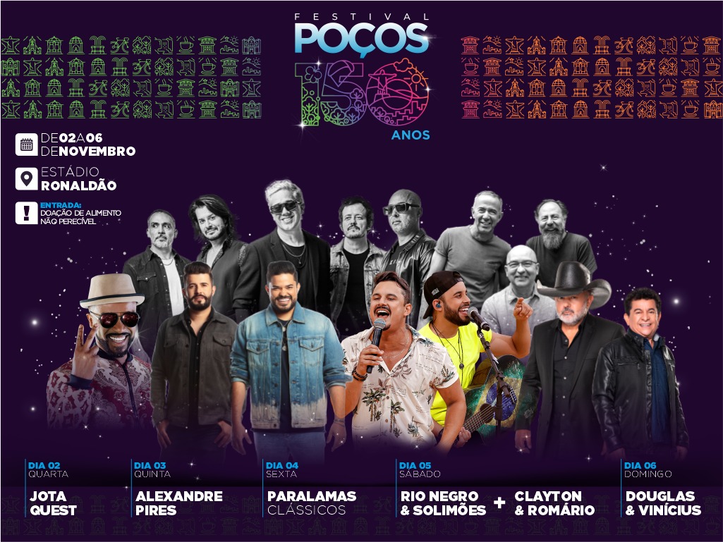 Festival Poços 150 Anos