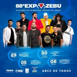 Confira a Programação de Shows da ExpoZebu