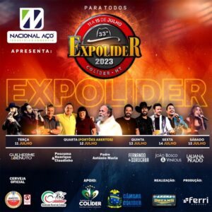 Expolider – Colíder – Mato Grosso – Confira Programação Completa e Ingressos