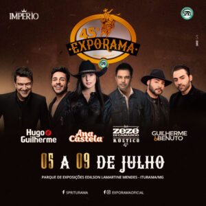 Exporama – Confira Programação e Cantores Presentes em Iturama-MG