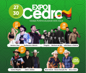 ExpoCedro: Programação Completa e Ingressos