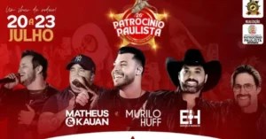 Festa do Peão de Patrocínio Paulista: Matheus e Kauan São Atração Confirmada