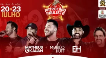 Festa do Peão de Patrocínio Paulista: Matheus e Kauan São Atração Confirmada