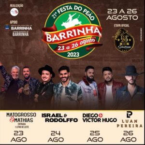 Israel e Rodolffo São Atração Confirmada da Festa do Peão de Barrinha – Programação Completa