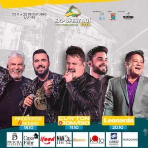 Programação Completa do Expofest Ijuí: Confira Atrações Confirmadas