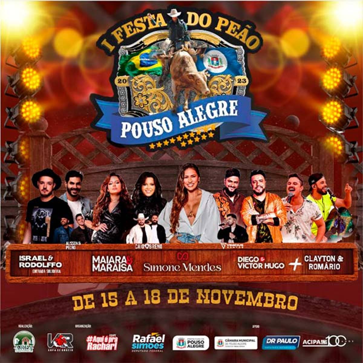 Shows da Festa do Peão de Pouso Alegre